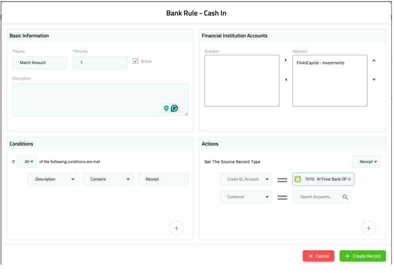 Bank Rules cash in