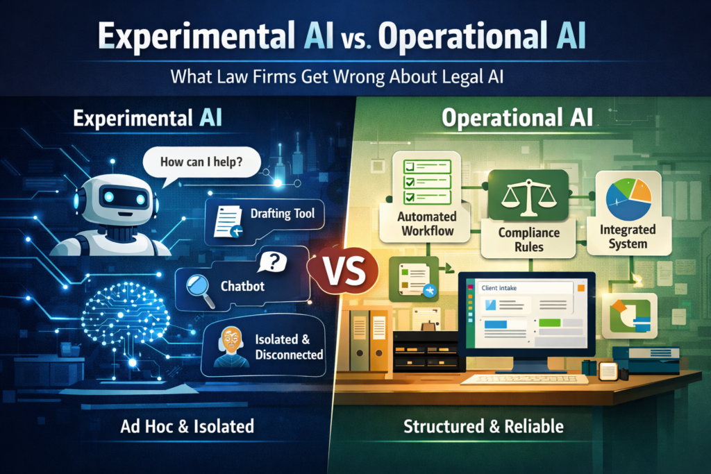 Operational AI vs. Experimental AI: What Law Firms Get Wrong About Legal AI